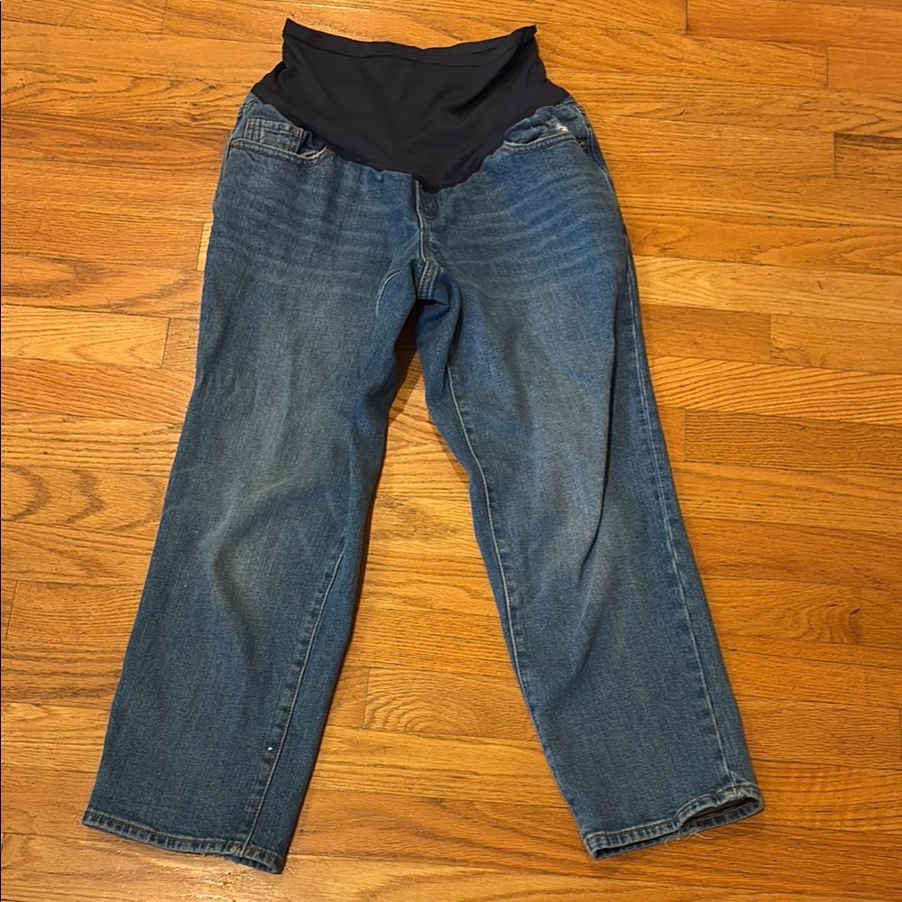 Old Navy Maternity Straight Leg Jeans extra high-rise size 4 short
